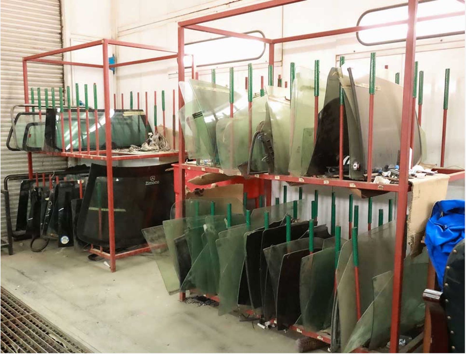 Auto glass inventory at Skinners