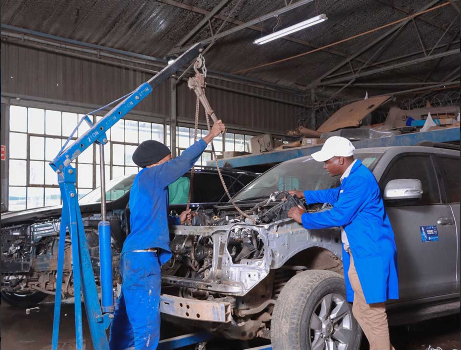 Mechanical repair work at Skinners workshop